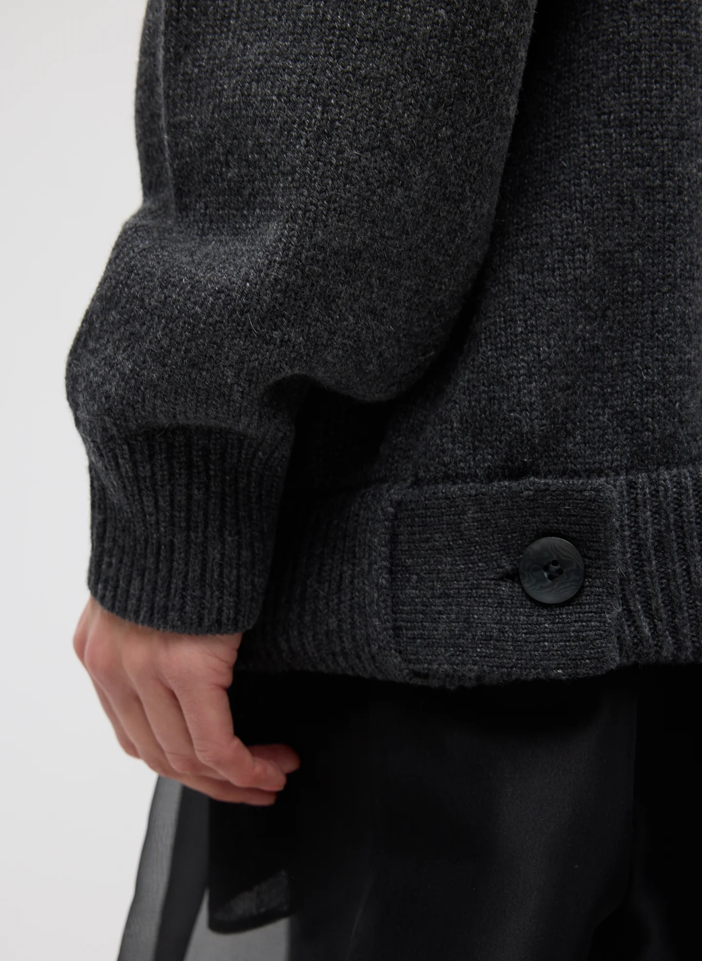 Cashmere Sweater T-Neck Oversized Pullover - Image 6