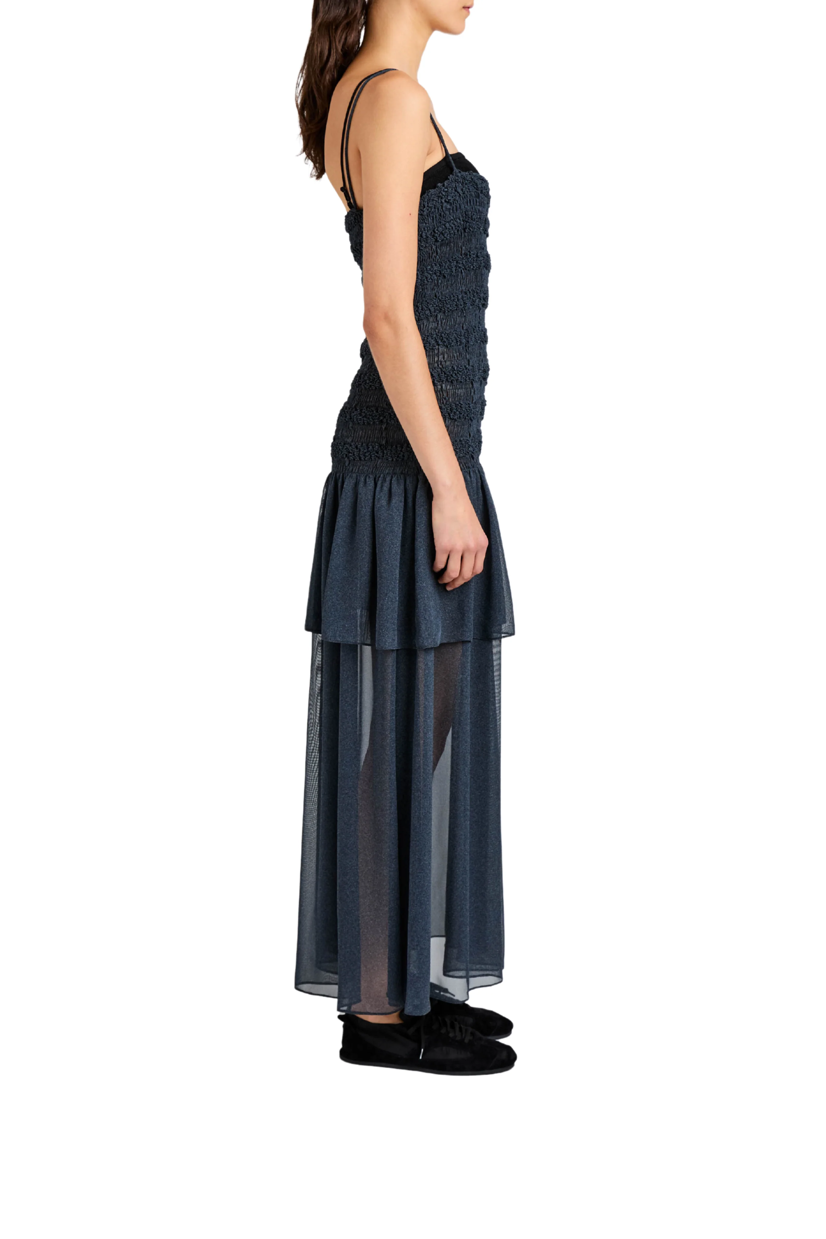 Michal Dress In Melange Georgette - Image 3