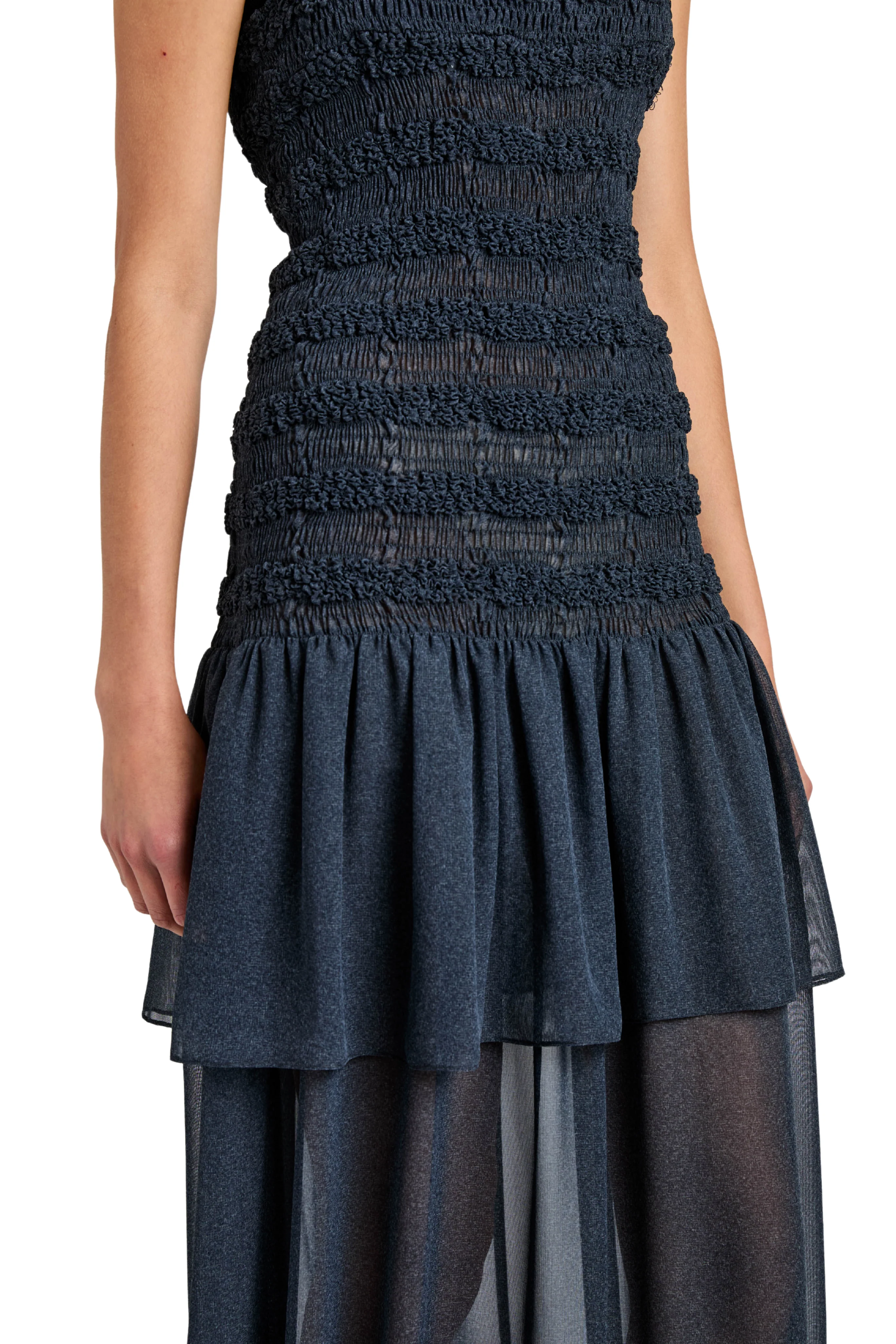 Michal Dress In Melange Georgette - Image 5